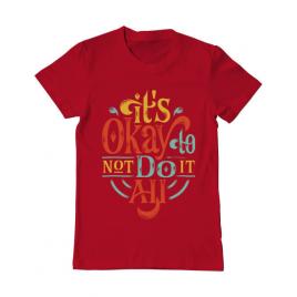Tricou adler barbat its ok rosu