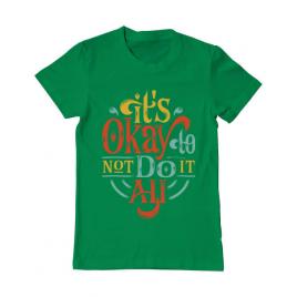 Tricou adler barbat its ok verde mediu