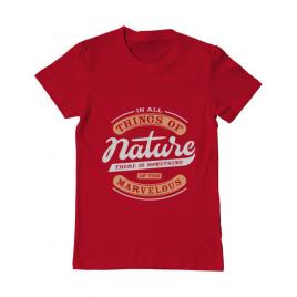 Tricou adler barbat nature rosu