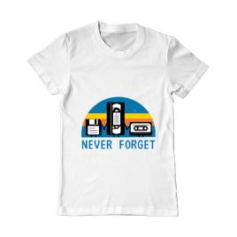 Tricou adler barbat never forget alb