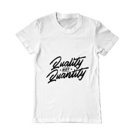 Tricou adler barbat quality not quantity alb