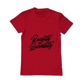 Tricou adler barbat quality not quantity rosu