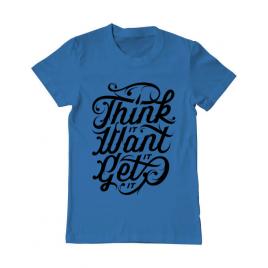 Tricou adler barbat think it albastru azuriu