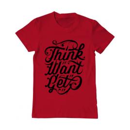 Tricou adler barbat think it rosu