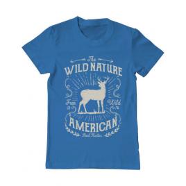 Tricou adler barbat wild nature albastru azuriu