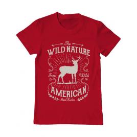 Tricou adler barbat wild nature rosu