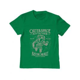 Tricou adler copil astronaut verde mediu