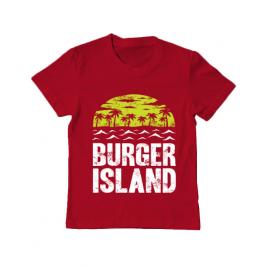 Tricou adler copil burger island rosu