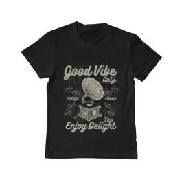 Tricou adler copil good vibe only negru
