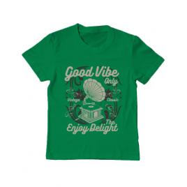Tricou adler copil good vibe only verde mediu