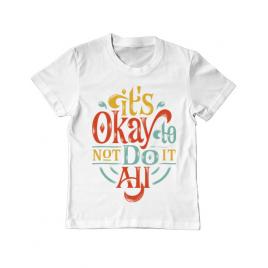 Tricou adler copil its ok alb