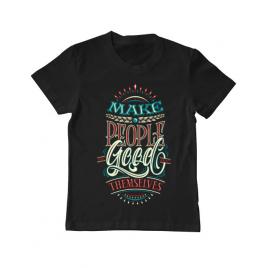 Tricou adler copil make people feel good negru