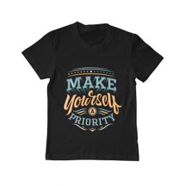 Tricou adler copil make yourself a priority negru