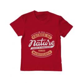 Tricou adler copil nature rosu