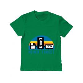 Tricou adler copil never forget verde mediu