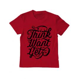 Tricou adler copil think it rosu