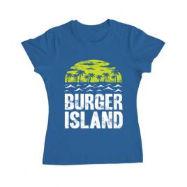 Tricou adler dama burger island albastru azuriu
