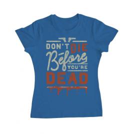 Tricou adler dama dont die albastru azuriu