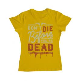 Tricou adler dama dont die galben