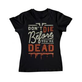 Tricou adler dama dont die negru