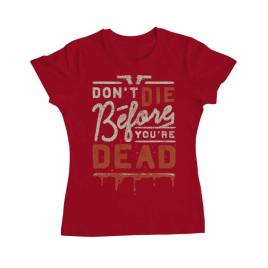 Tricou adler dama dont die rosu