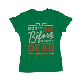 Tricou adler dama dont die verde mediu