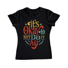 Tricou adler dama its ok negru