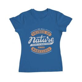 Tricou adler dama nature albastru azuriu
