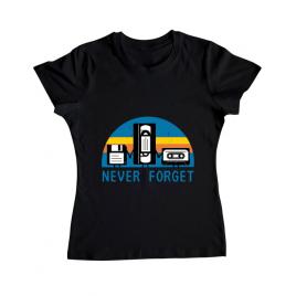 Tricou adler dama never forget negru