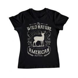 Tricou adler dama wild nature negru