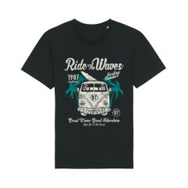 Tricou stanley stella barbat ride the waves negru