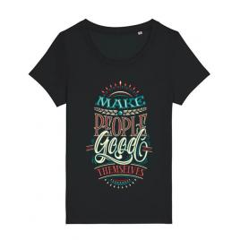 Tricou stanley stella dama make people feel good negru