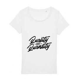 Tricou stanley stella dama quality not quantity alb