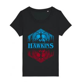 Tricou stanley stella dama welcome to hawkins negru