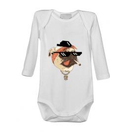 Baby body pug life alb