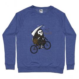 Bluza adler barbat back to boo albastru melanj
