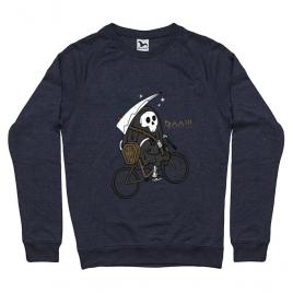 Bluza adler barbat back to boo denim inchis