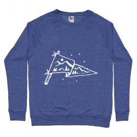 Bluza adler barbat camp flag albastru melanj