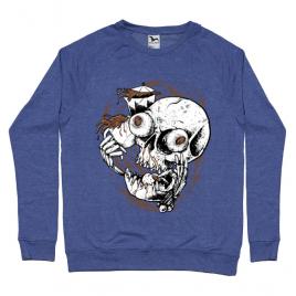 Bluza adler barbat coffee addict albastru melanj