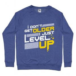Bluza adler barbat i dont get older albastru melanj