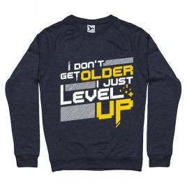 Bluza adler barbat i dont get older denim inchis