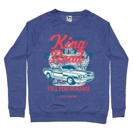 Bluza adler barbat king of the road albastru melanj