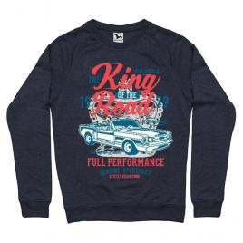 Bluza adler barbat king of the road denim inchis