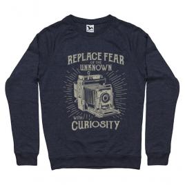 Bluza adler barbat replace fear denim inchis