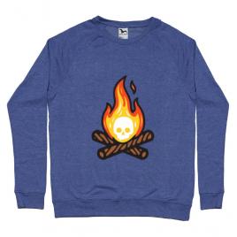 Bluza adler barbat skullfire albastru melanj