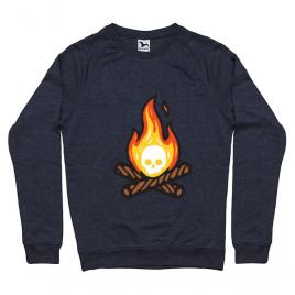 Bluza adler barbat skullfire denim inchis
