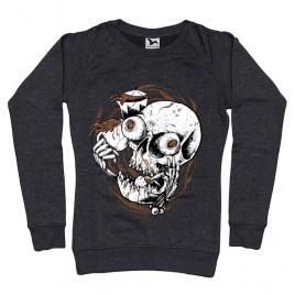 Bluza adler dama coffee addict negru melanj