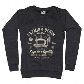 Bluza adler dama premium denim negru melanj