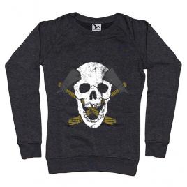 Bluza adler dama skull axe negru melanj