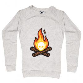 Bluza adler dama skullfire migdala melanj